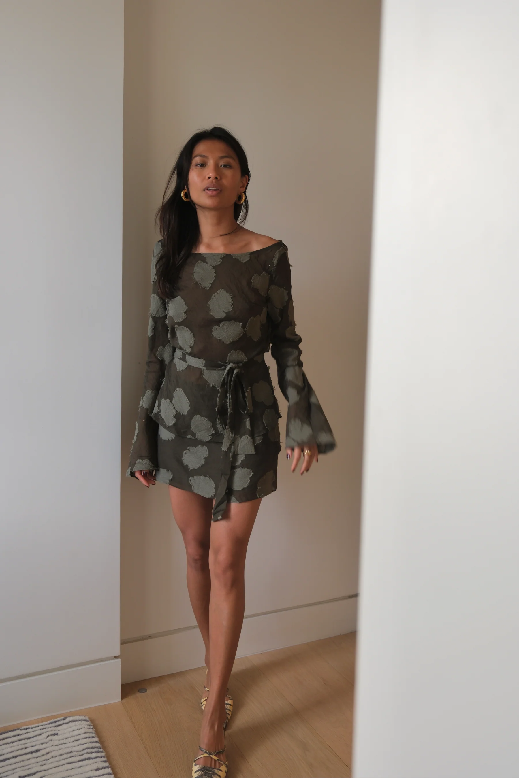 Azalea Mini Skirt | Olive - Image 4