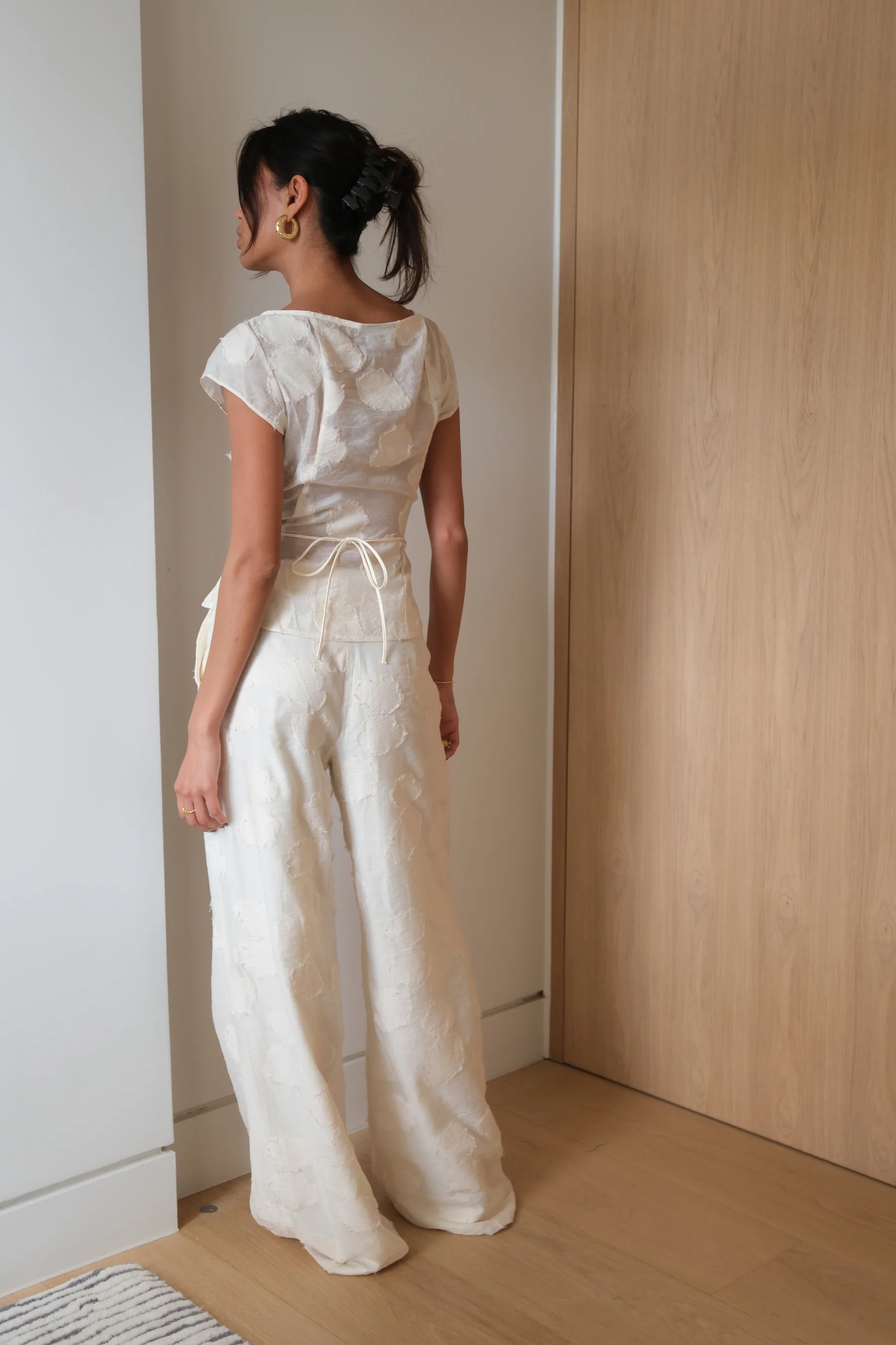 Azalea Trousers | Ecru - Image 4