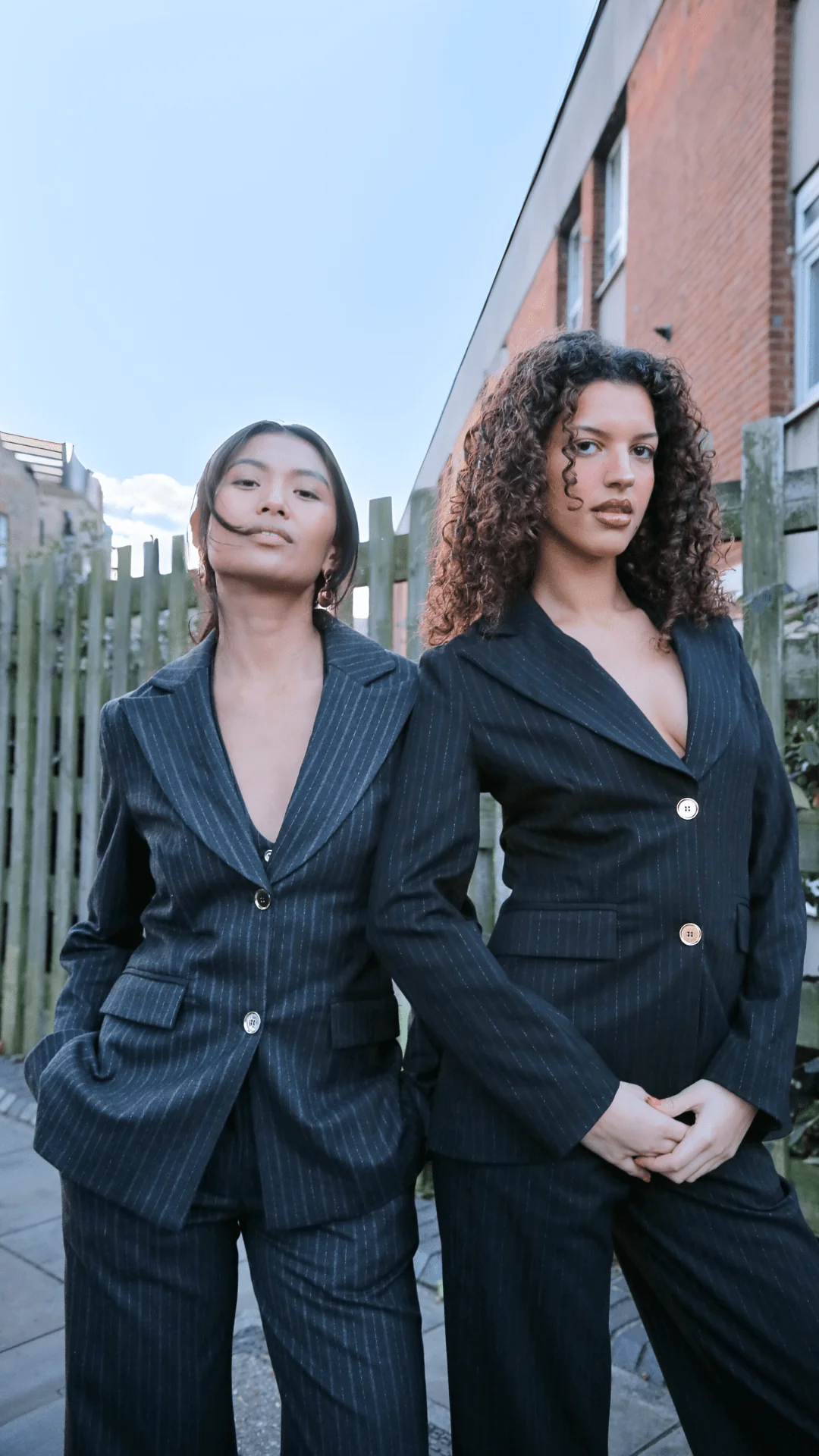 Black Pinstripe Suit - Image 6
