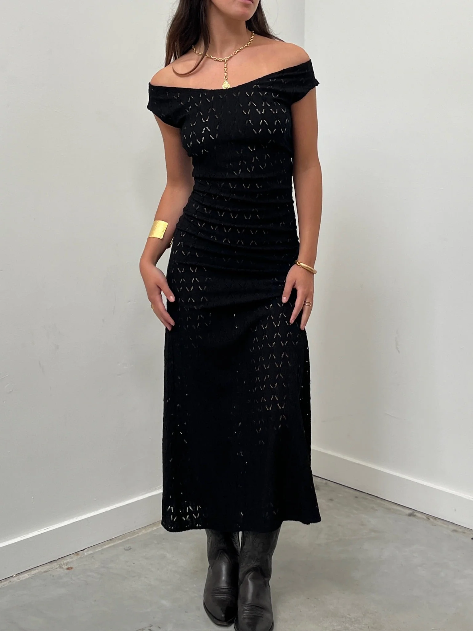 Cleo Dress | Black - Image 4