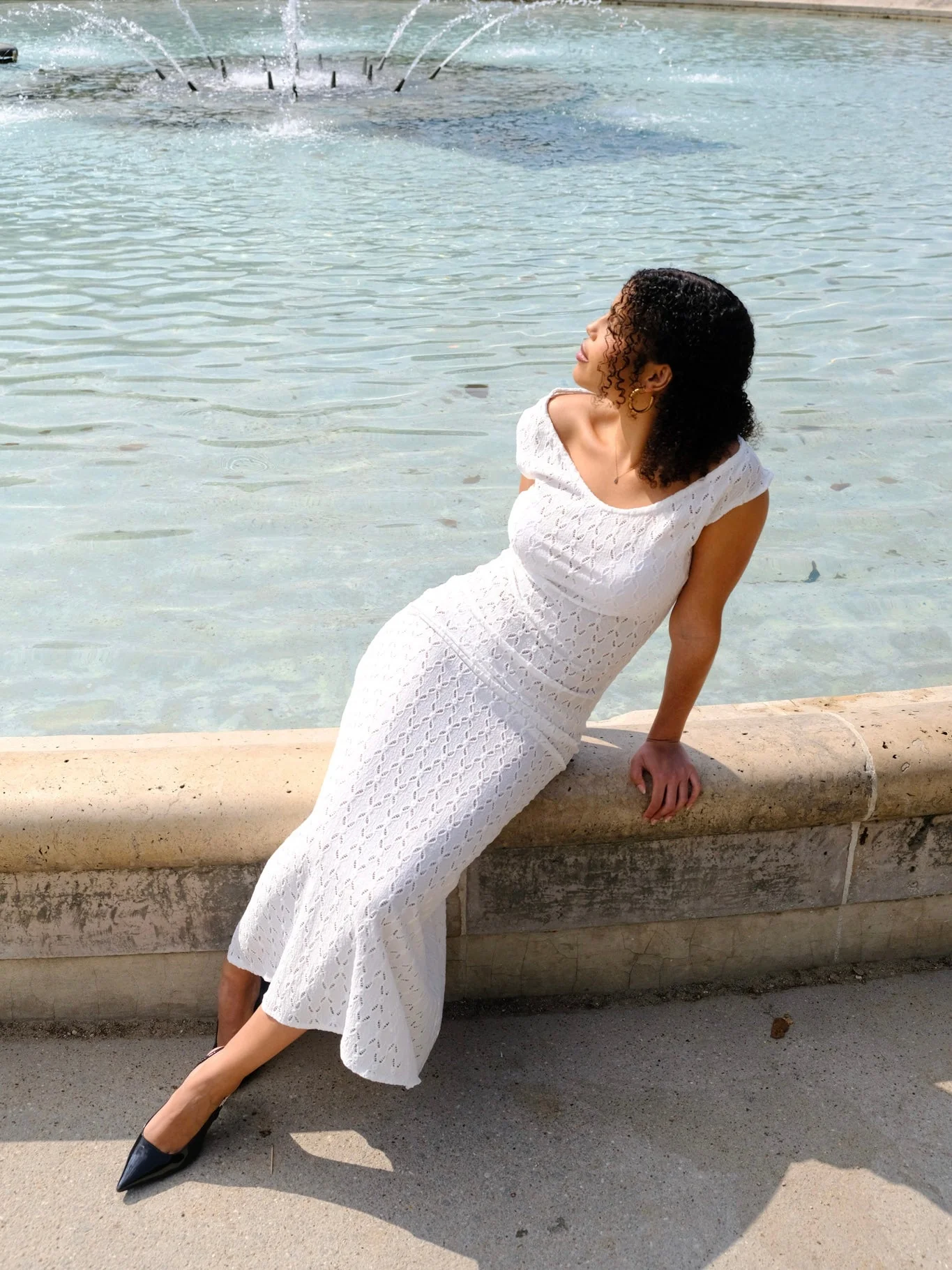 Cleo Dress | White - Image 3
