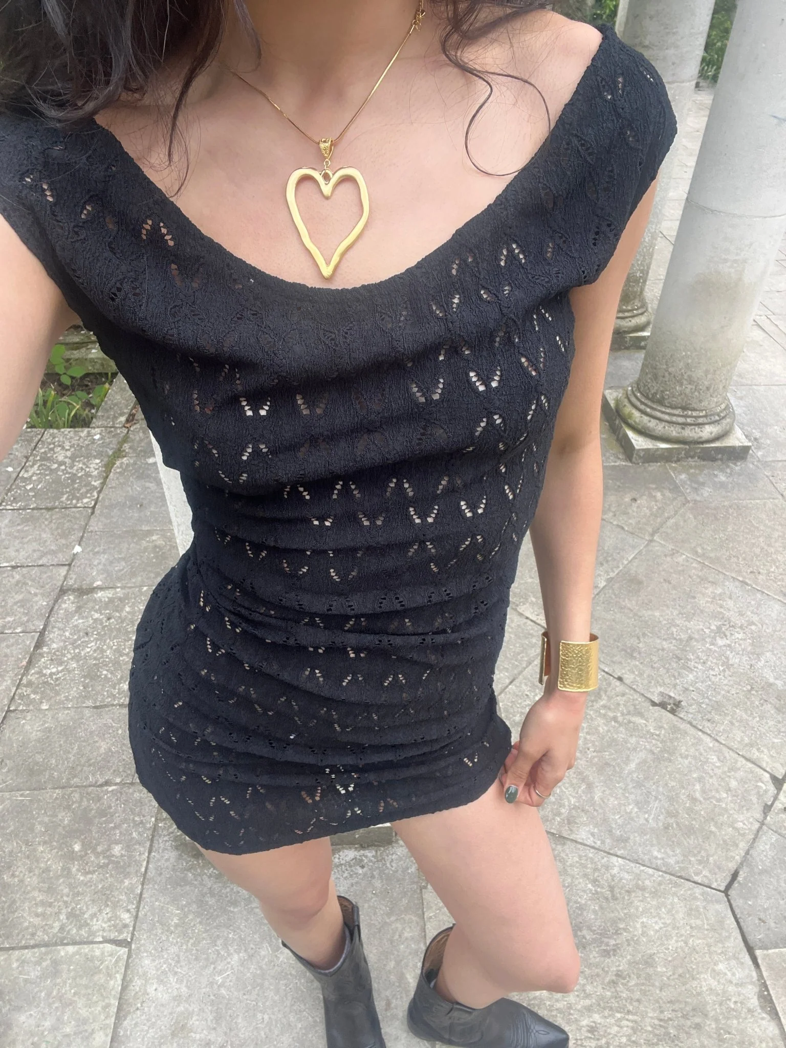Erica Dress | Black Knit - Image 3