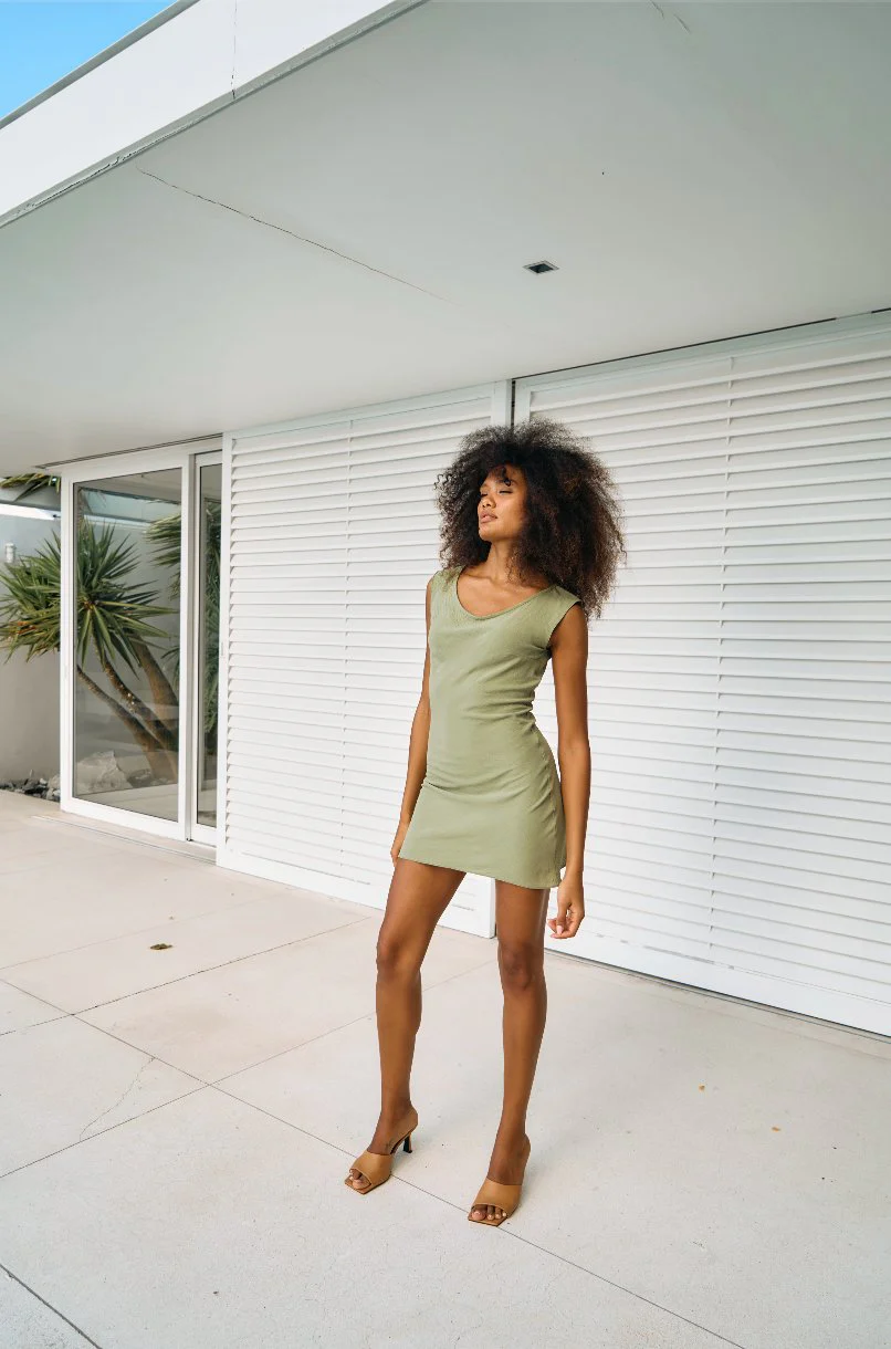 Erica Dress in Sage - Image 3