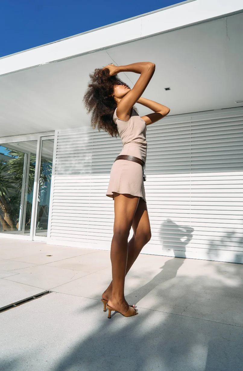 Erica Dress in Stone - Image 3