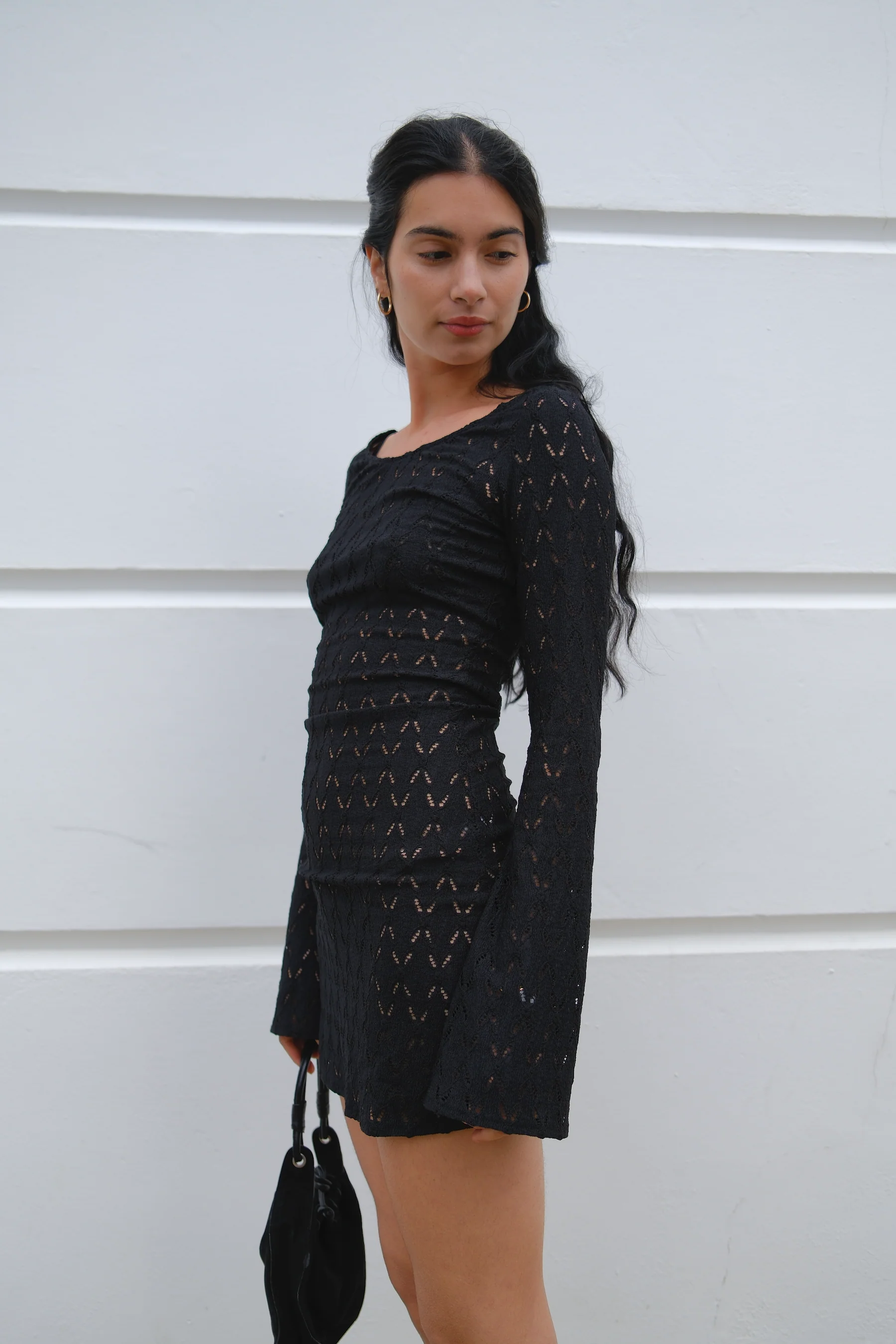 Gaia Dress | Black Knit - Image 3