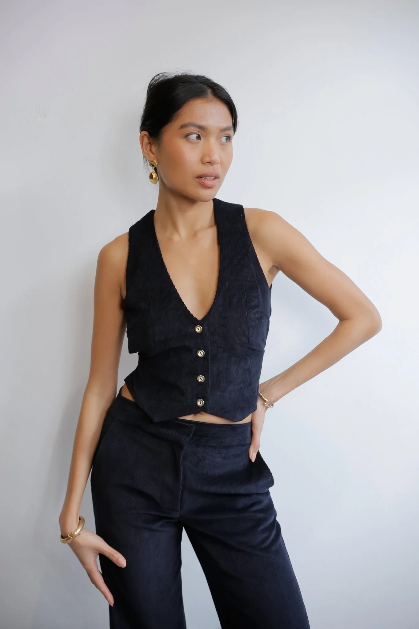 Navy Corduroy Suit - Image 4