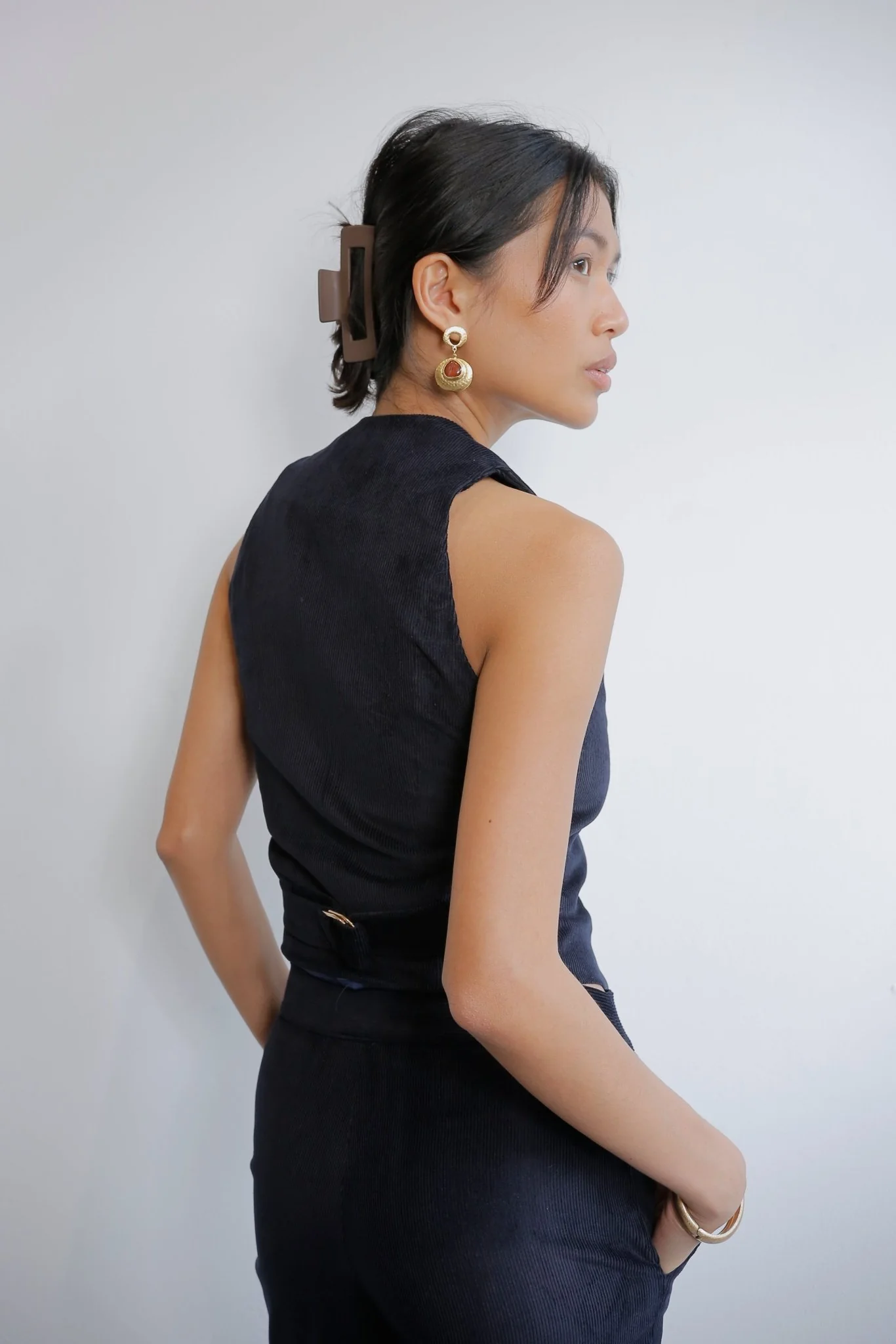 Navy Corduroy Suit - Image 5