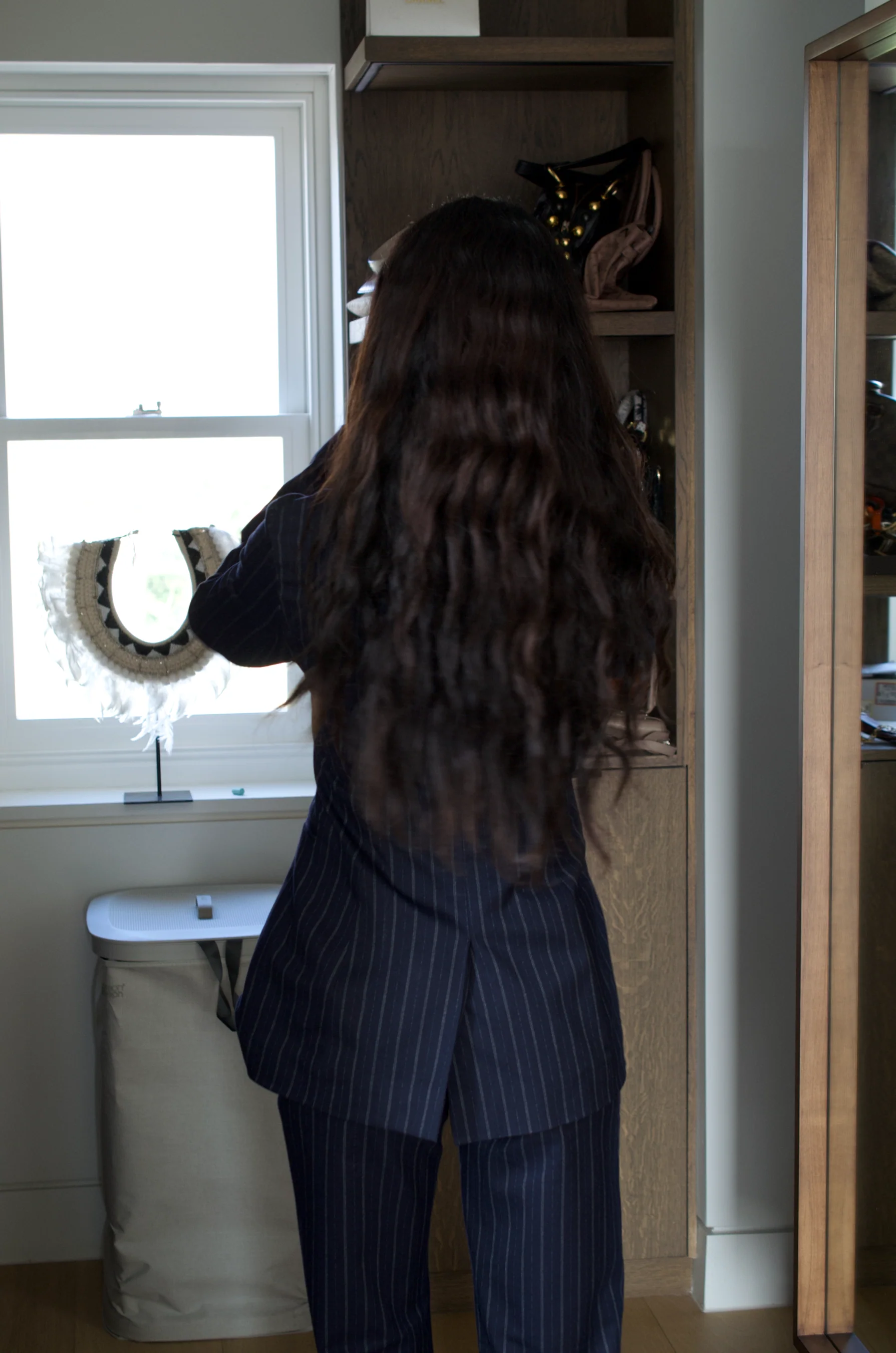 Navy Pinstripe Suit - Image 7