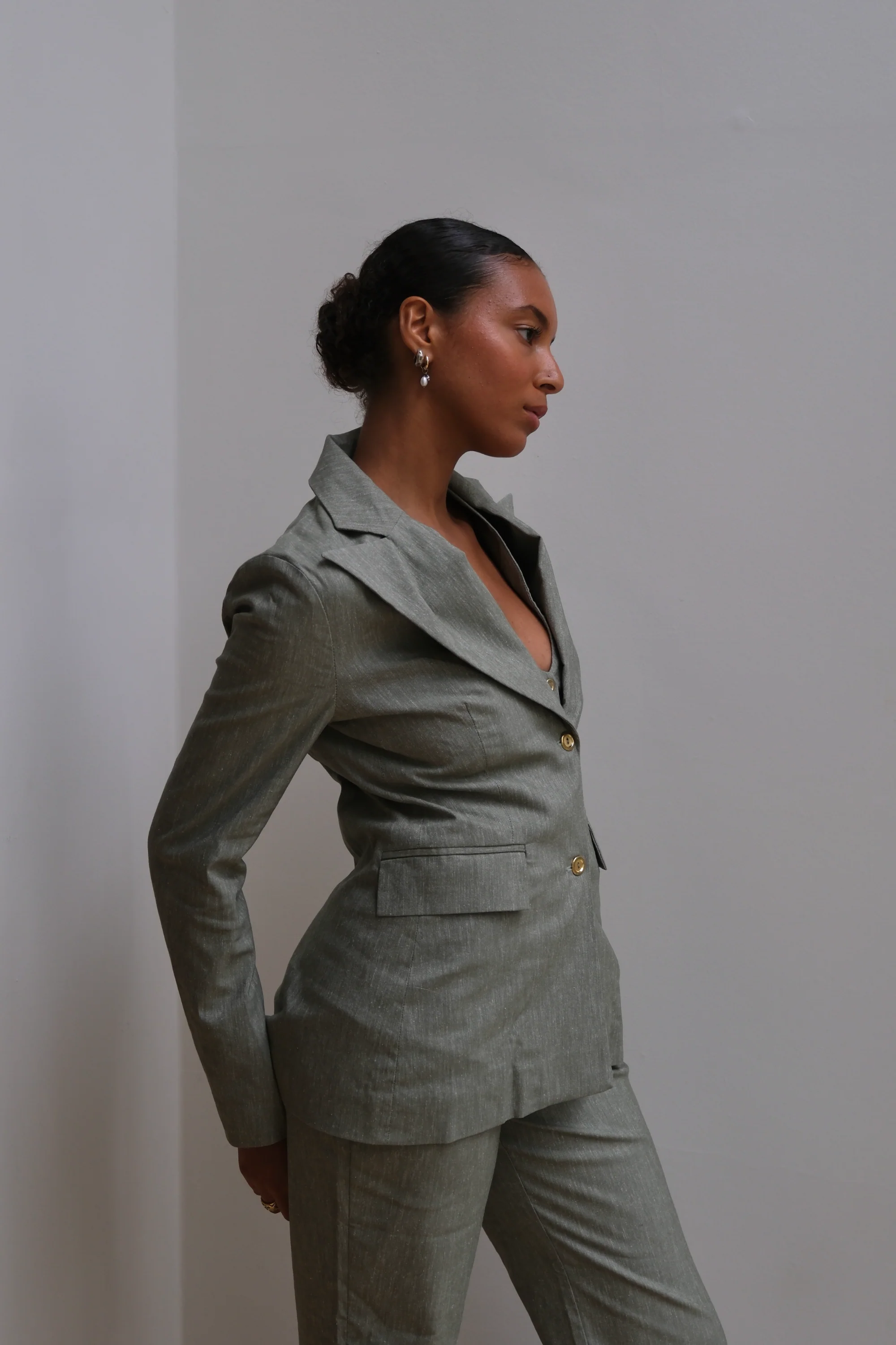 Sage Linen Suit - Image 5
