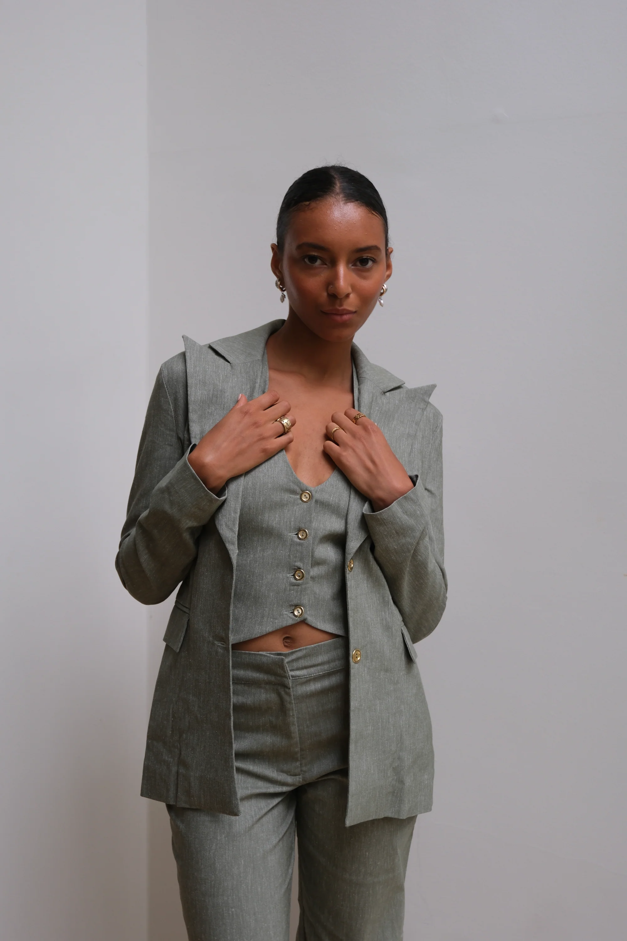 Sage Linen Suit - Image 7