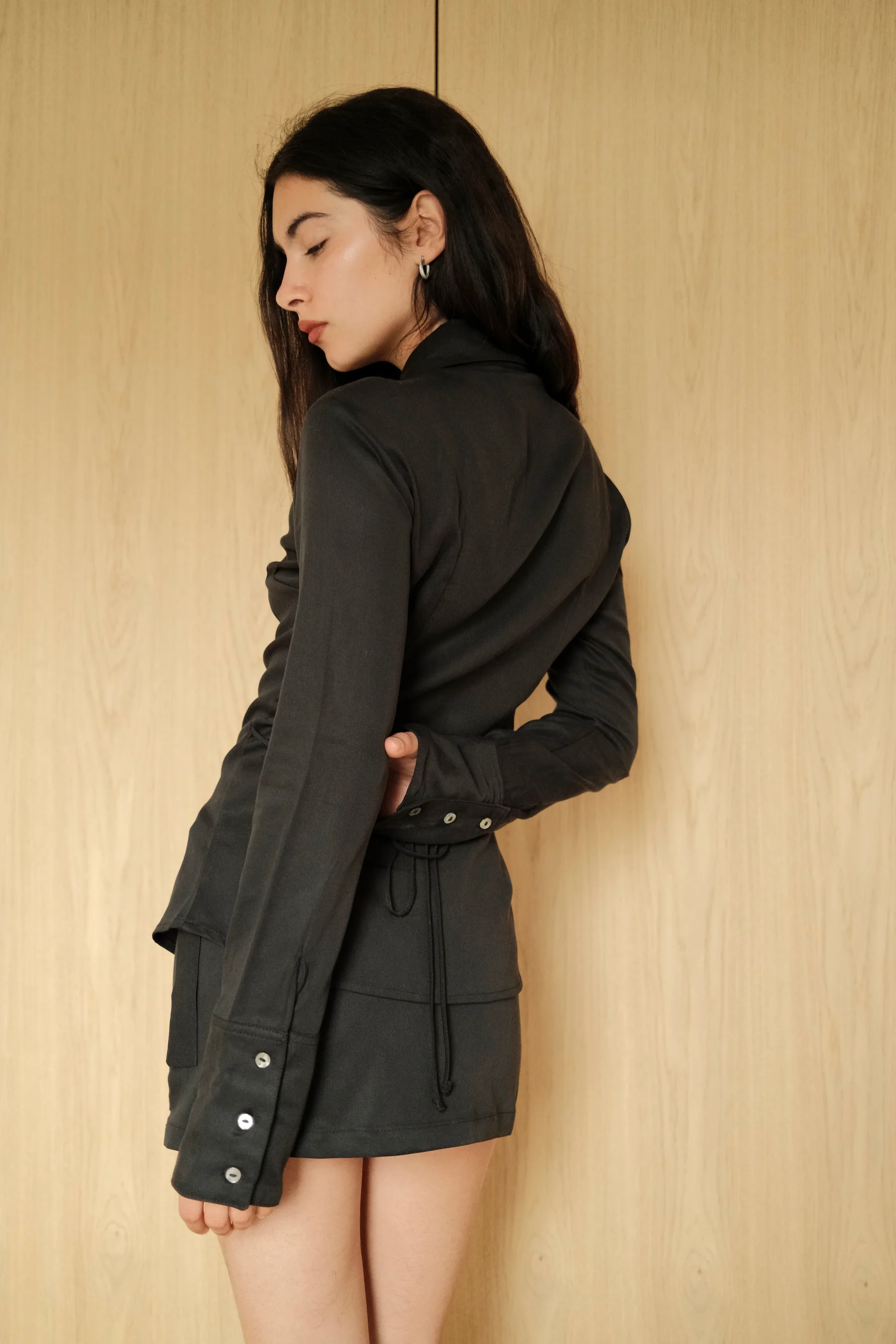 Skort | Black Twill - Image 3