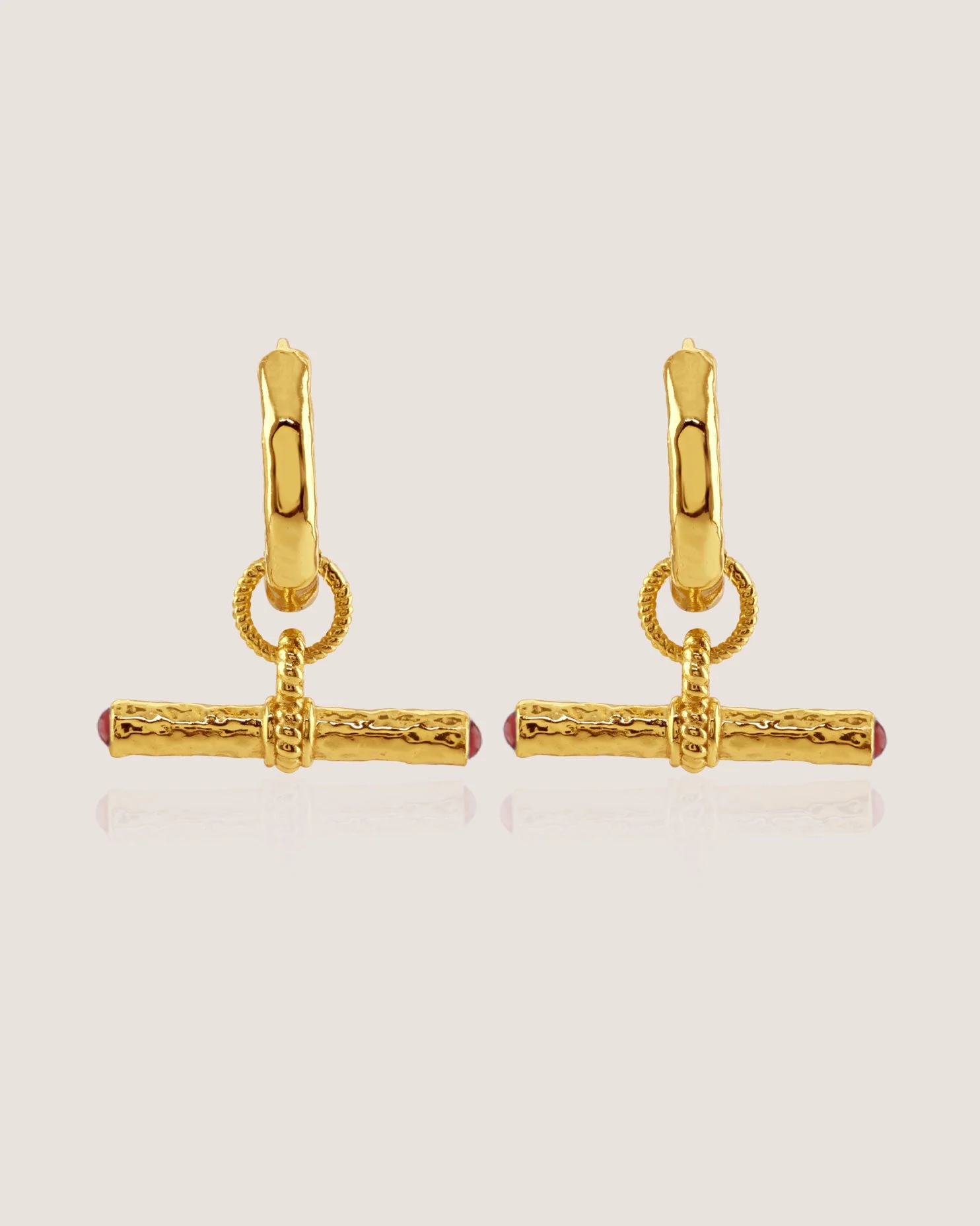 T-Bar Maxi Hoops | Red - Image 3