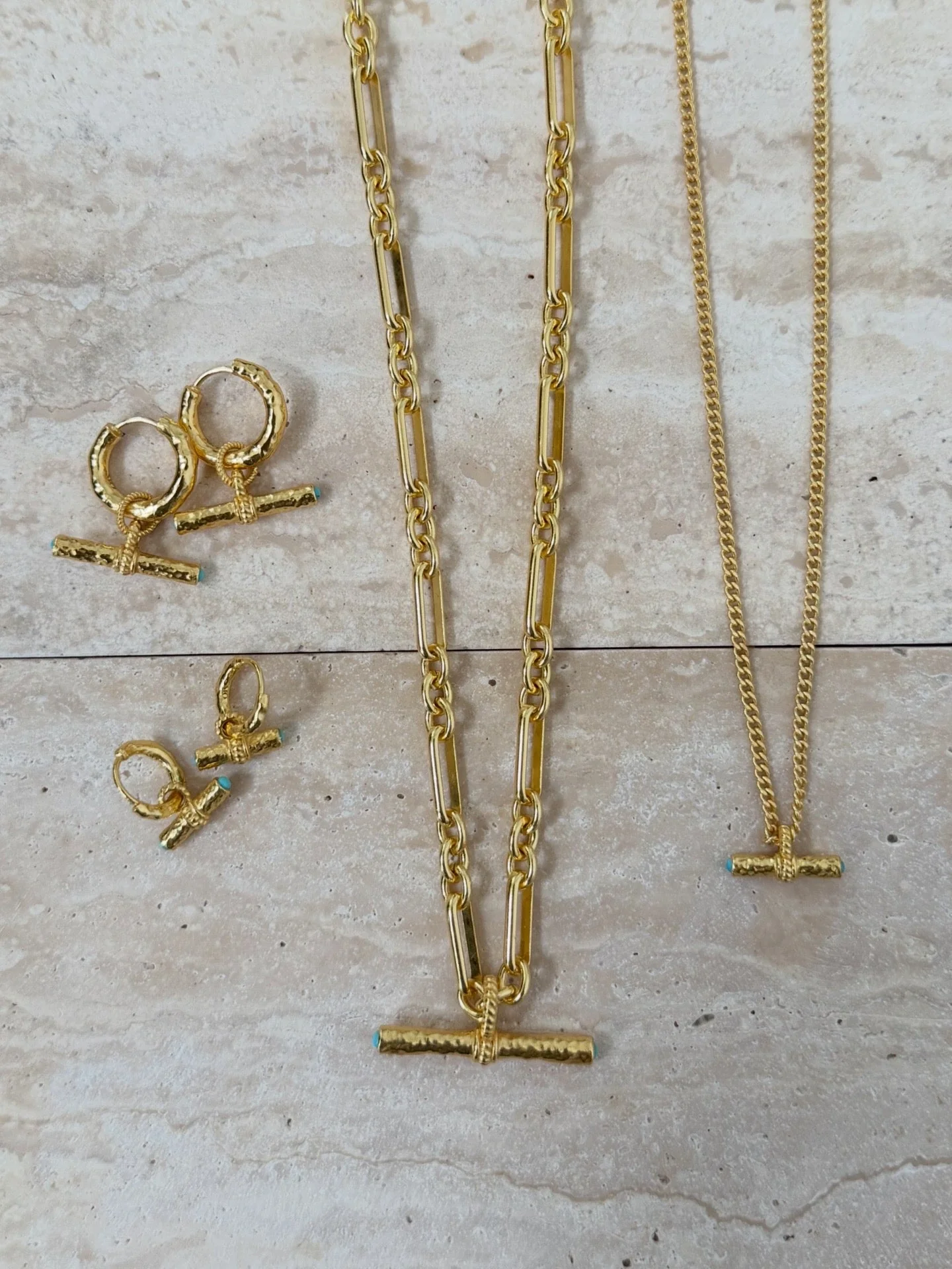 T-Bar Maxi Necklace | Green - Image 4