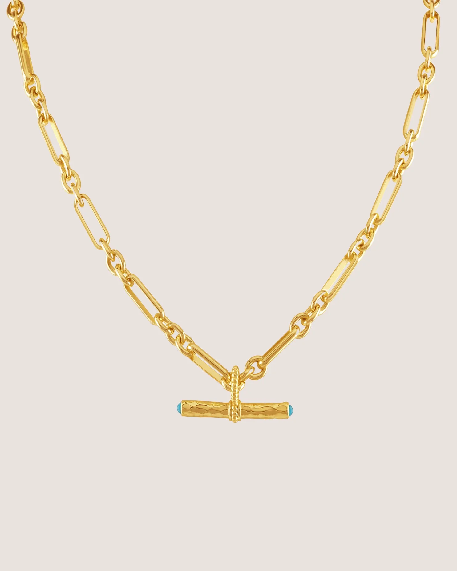 T-Bar Maxi Necklace | Turquoise