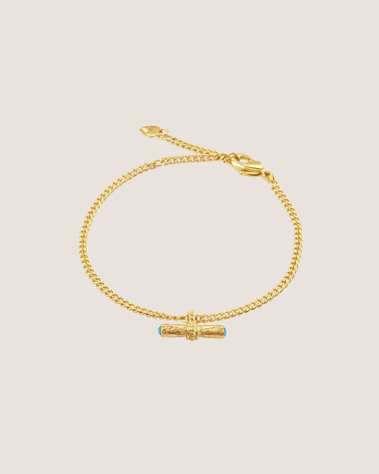 T-Bar Mini Bracelet | Turquoise - Image 3