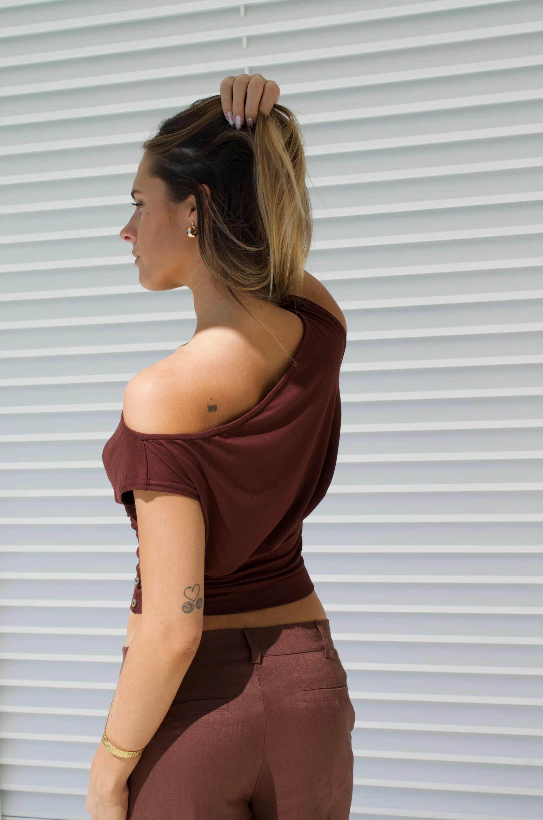 The Rhea Top | Chocolate - Image 4