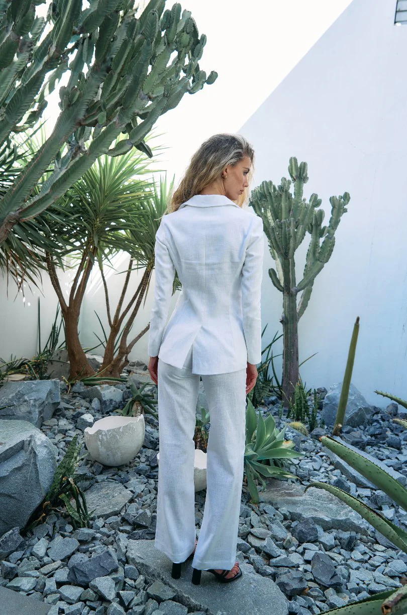 White Linen Suit - Image 6
