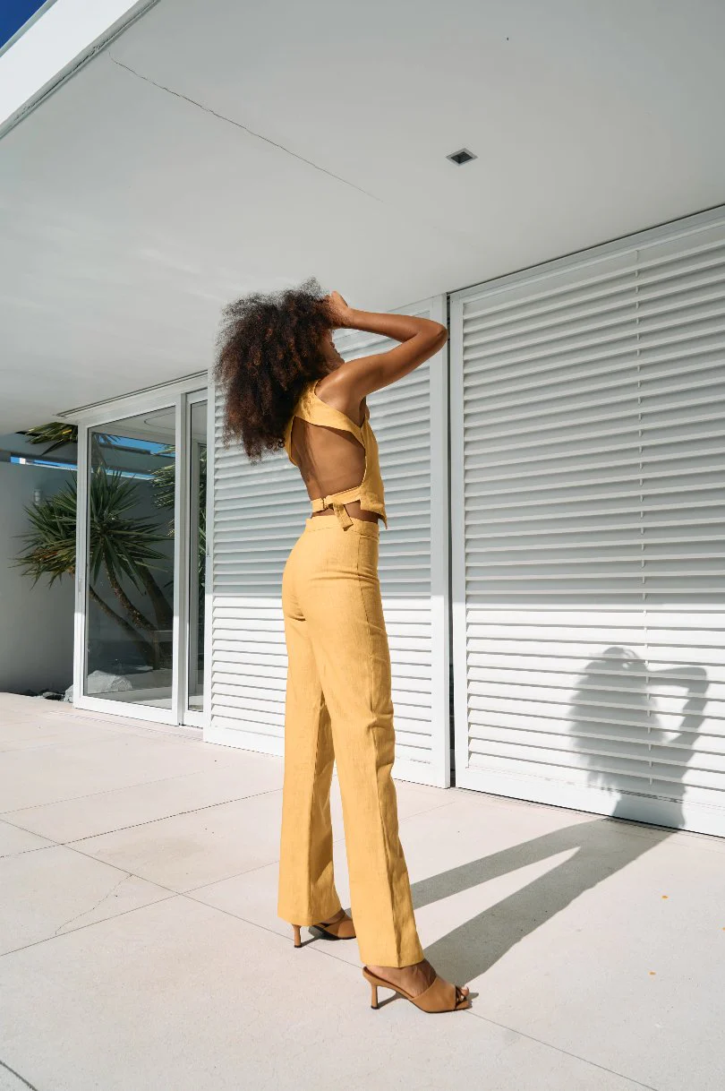 Yellow Linen Suit - Image 6