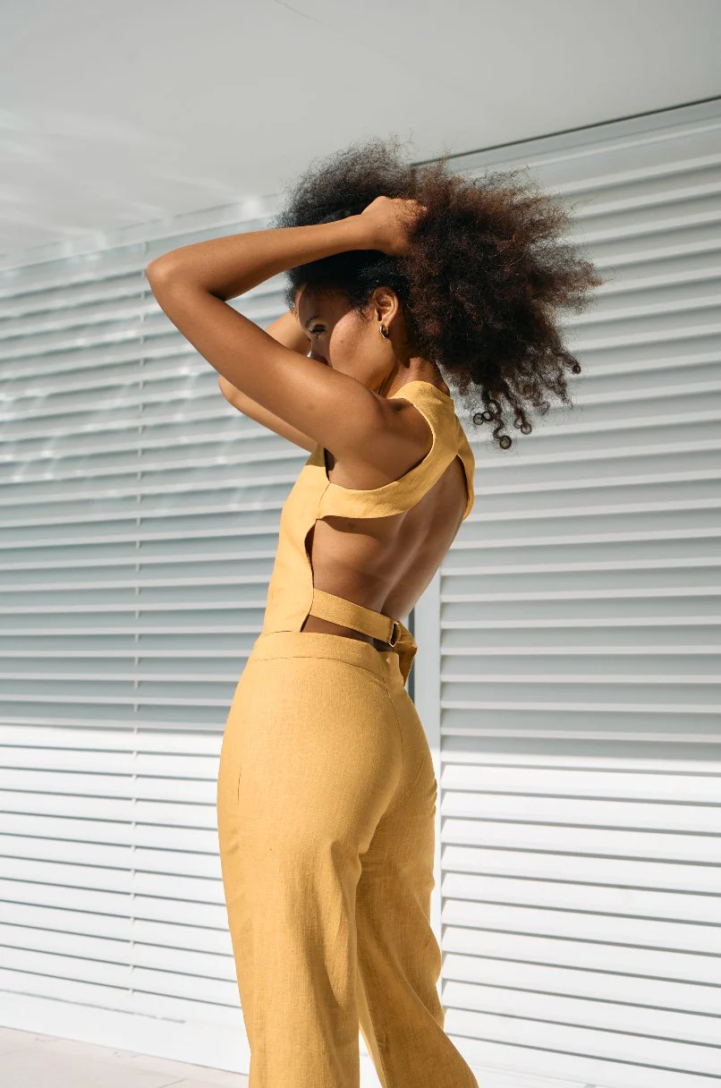Yellow Linen Suit - Image 7